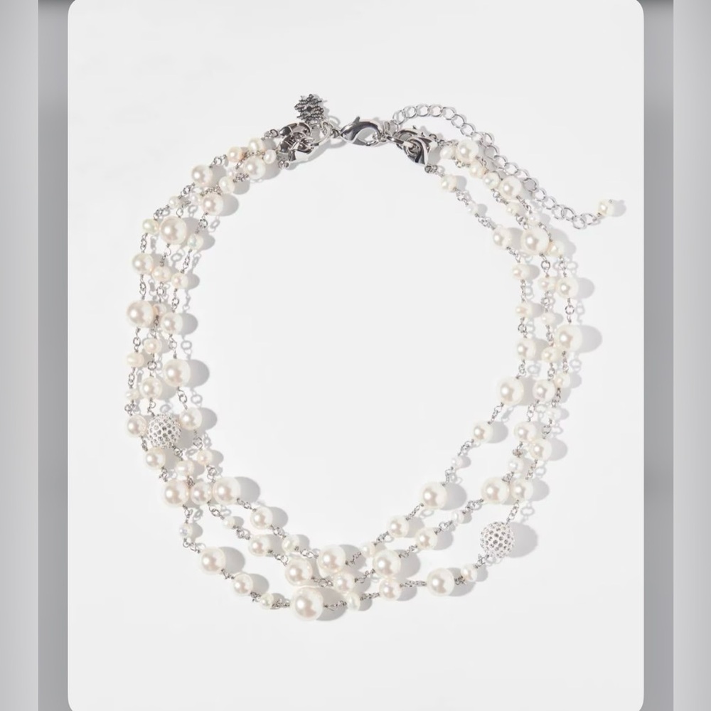 WHBM multi pearl strand necklace - Picture 5 of 15